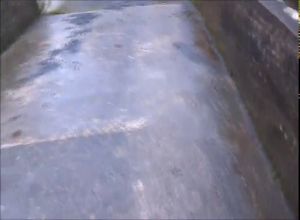 Секс с подругой на мосту небольшой реки